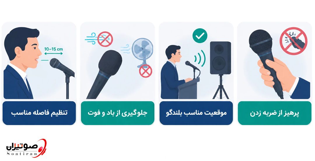 نکات استفاده از میکروفن در سخنرانی